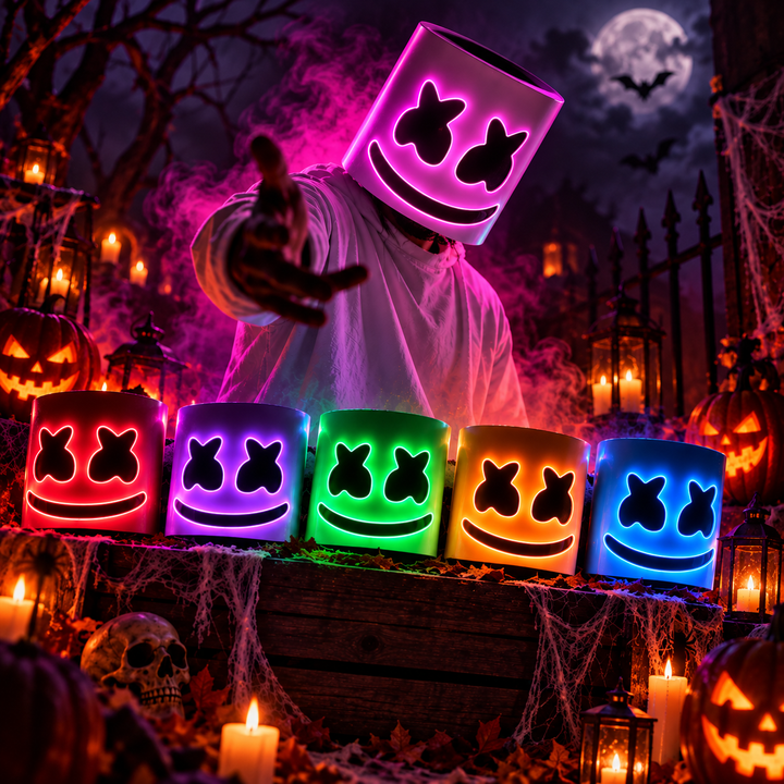 Masque Lumineux MARSHMALLOW - Halloween & Soirées
