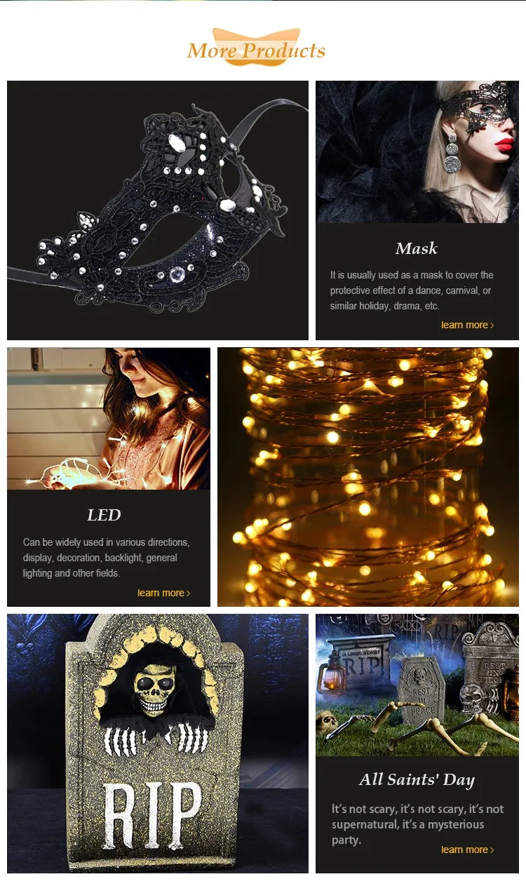 Masque Lumineux LED – Effet Néon Halloween & Soirées