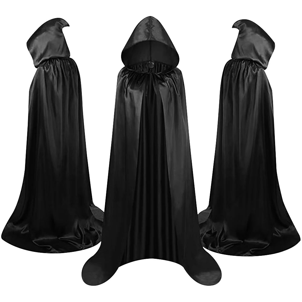 Cape à Capuche Halloween – Costume Sorcier, Vampire & Médiéval