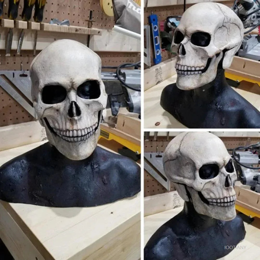 Masque Crâne Intégral à Mâchoire Mobile – Halloween