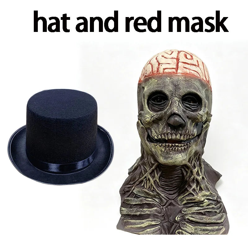 Masque Halloween Effrayant – Latex & Version Lumineuse LED