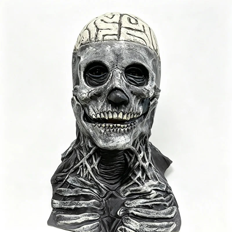 Masque Halloween Effrayant – Latex & Version Lumineuse LED