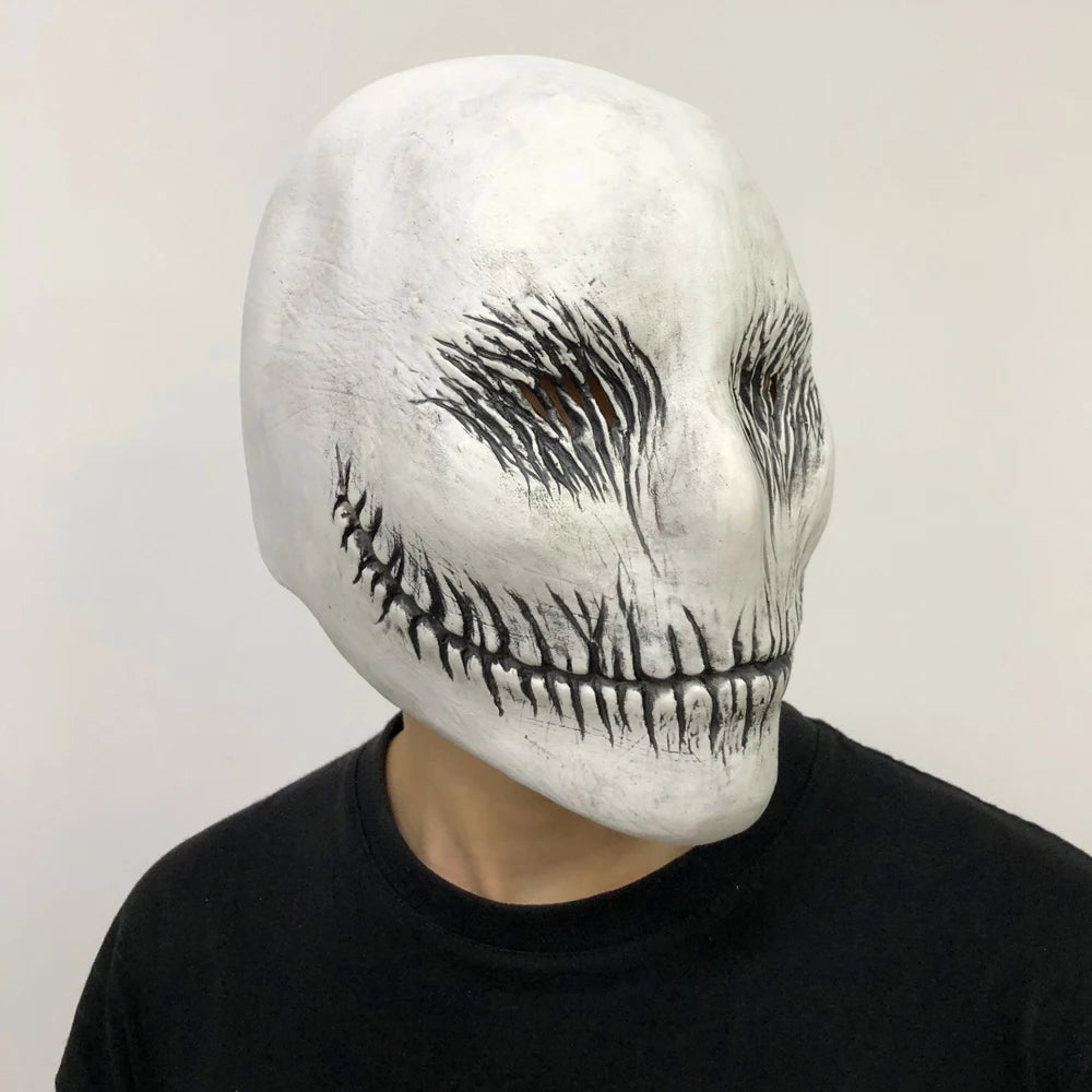 Masque Crâne Slender en Latex – Halloween & Horreur