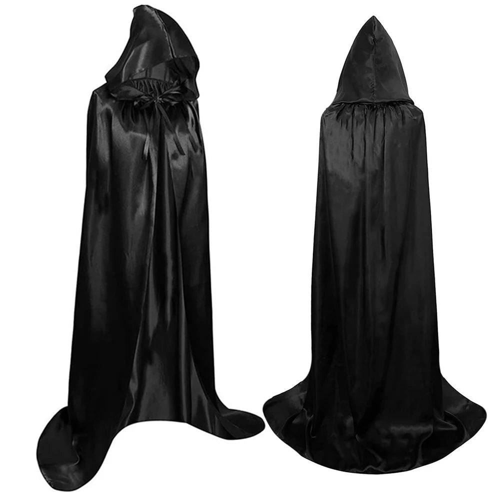 Cape à Capuche Halloween – Costume Sorcier, Vampire & Médiéval