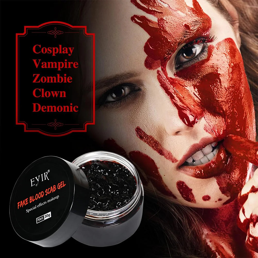 Halloween SFX Makeup Kit - Skin Wax Blood Plasma, Special Effects Scar Wax, Liquid Latex, Washable Fake Blood, Fake Blood Spray