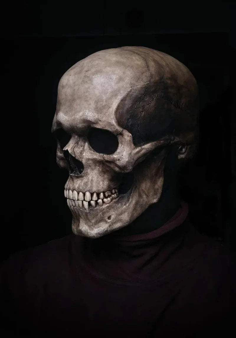 Masque Crâne Intégral à Mâchoire Mobile – Halloween