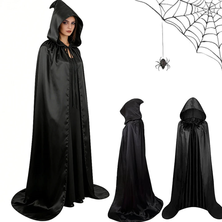 Cape à Capuche Halloween – Costume Sorcier, Vampire & Médiéval