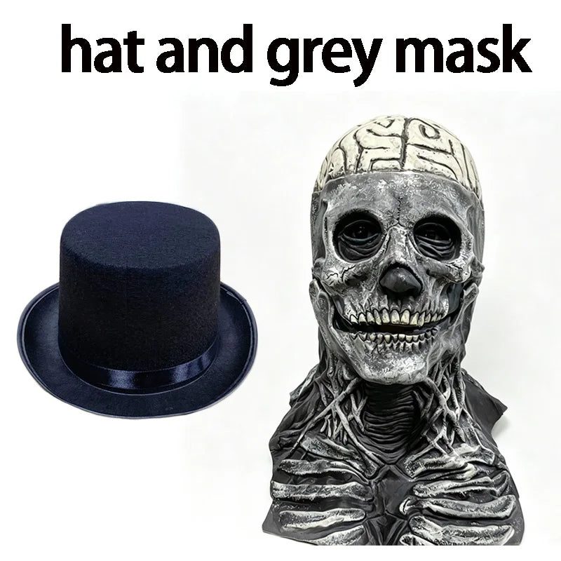 Masque Halloween Effrayant – Latex & Version Lumineuse LED
