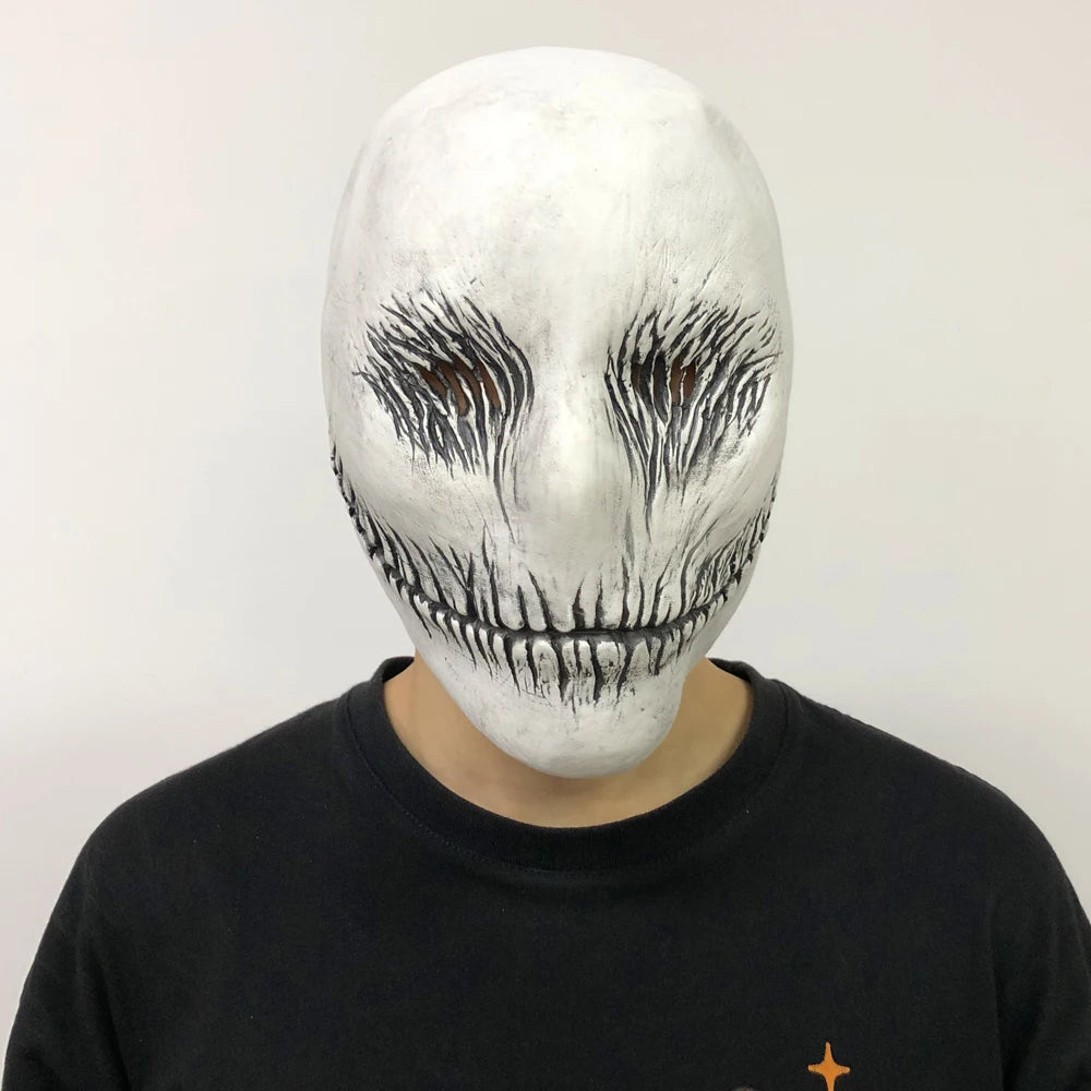 Masque Crâne Slender en Latex – Halloween & Horreur