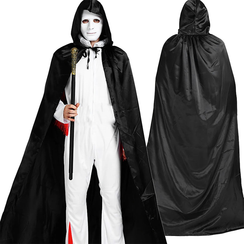 Cape à Capuche Halloween – Costume Sorcier, Vampire & Médiéval