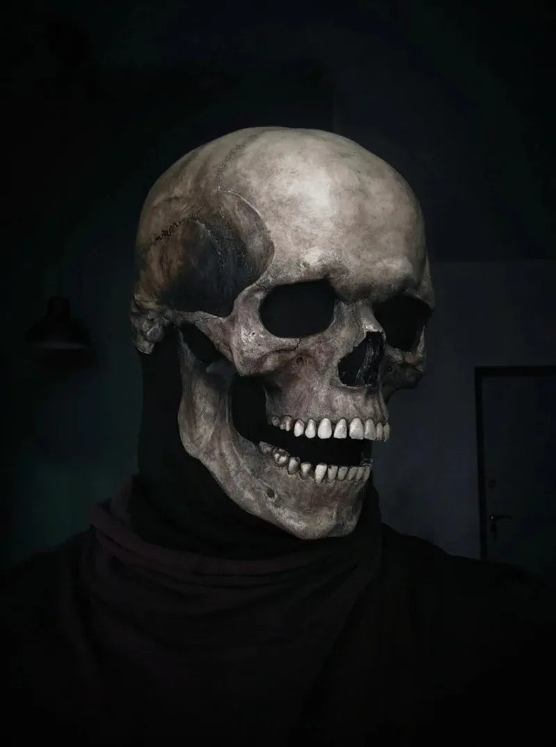 Masque Crâne Intégral à Mâchoire Mobile – Halloween