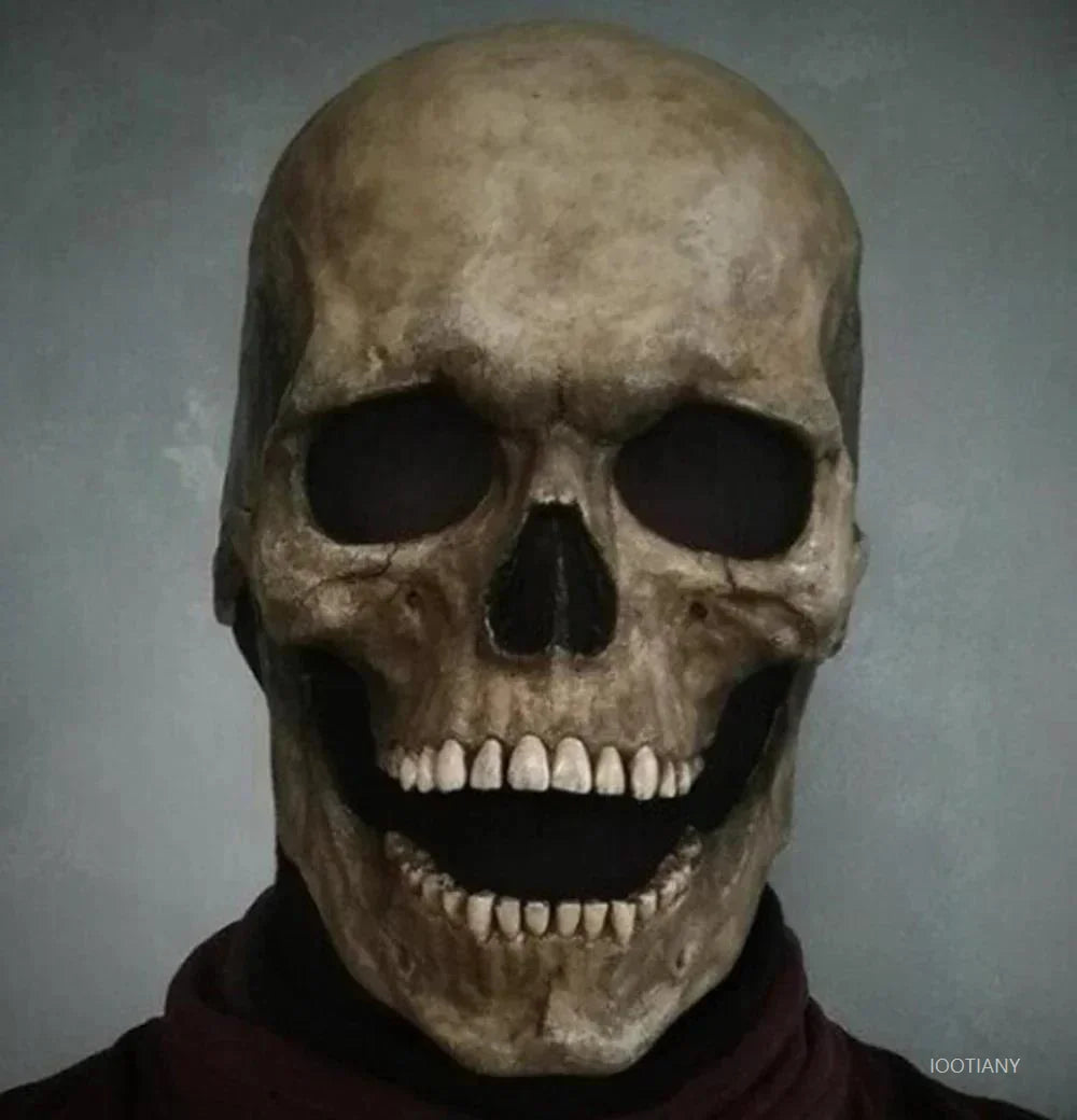Masque Crâne Intégral à Mâchoire Mobile – Halloween