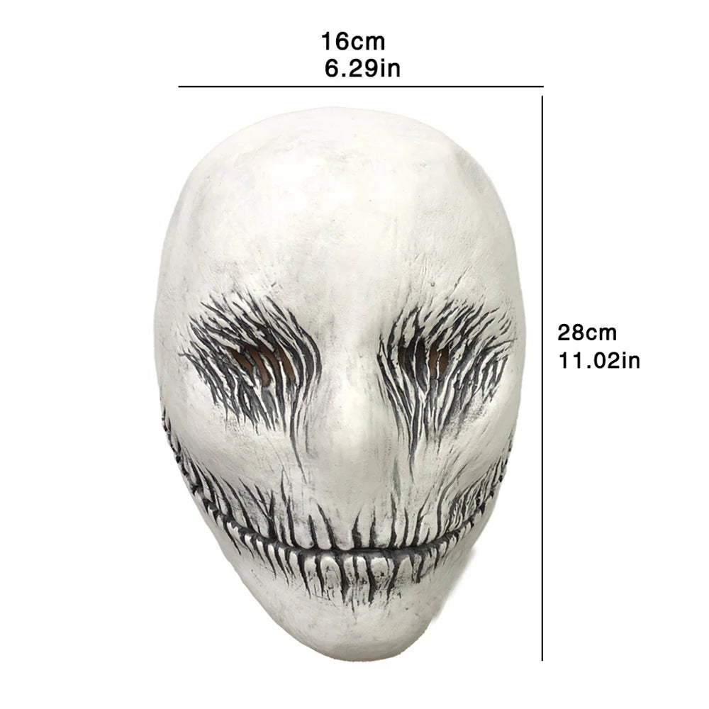 Masque Crâne Slender en Latex – Halloween & Horreur