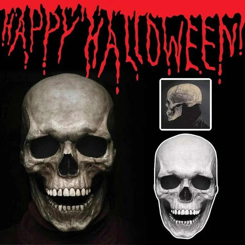 Masque Crâne Intégral à Mâchoire Mobile – Halloween