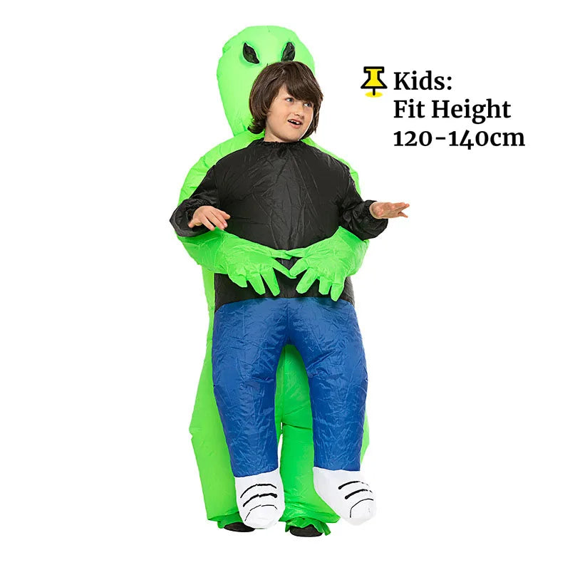 Adult Inflatable Alien Costume Funny Blow Up Outfit For Halloween Cosplay Party Performance