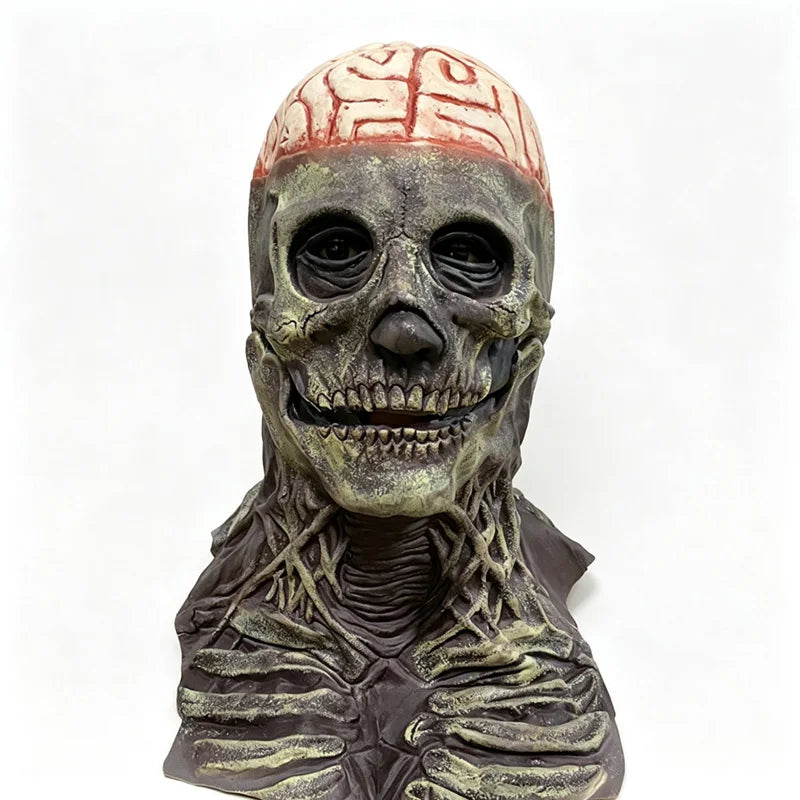Masque Halloween Effrayant – Latex & Version Lumineuse LED