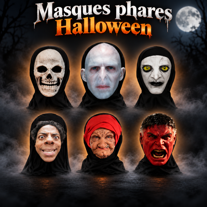 Masque Intégral 3D Imprimé – Cosplay & Déguisement